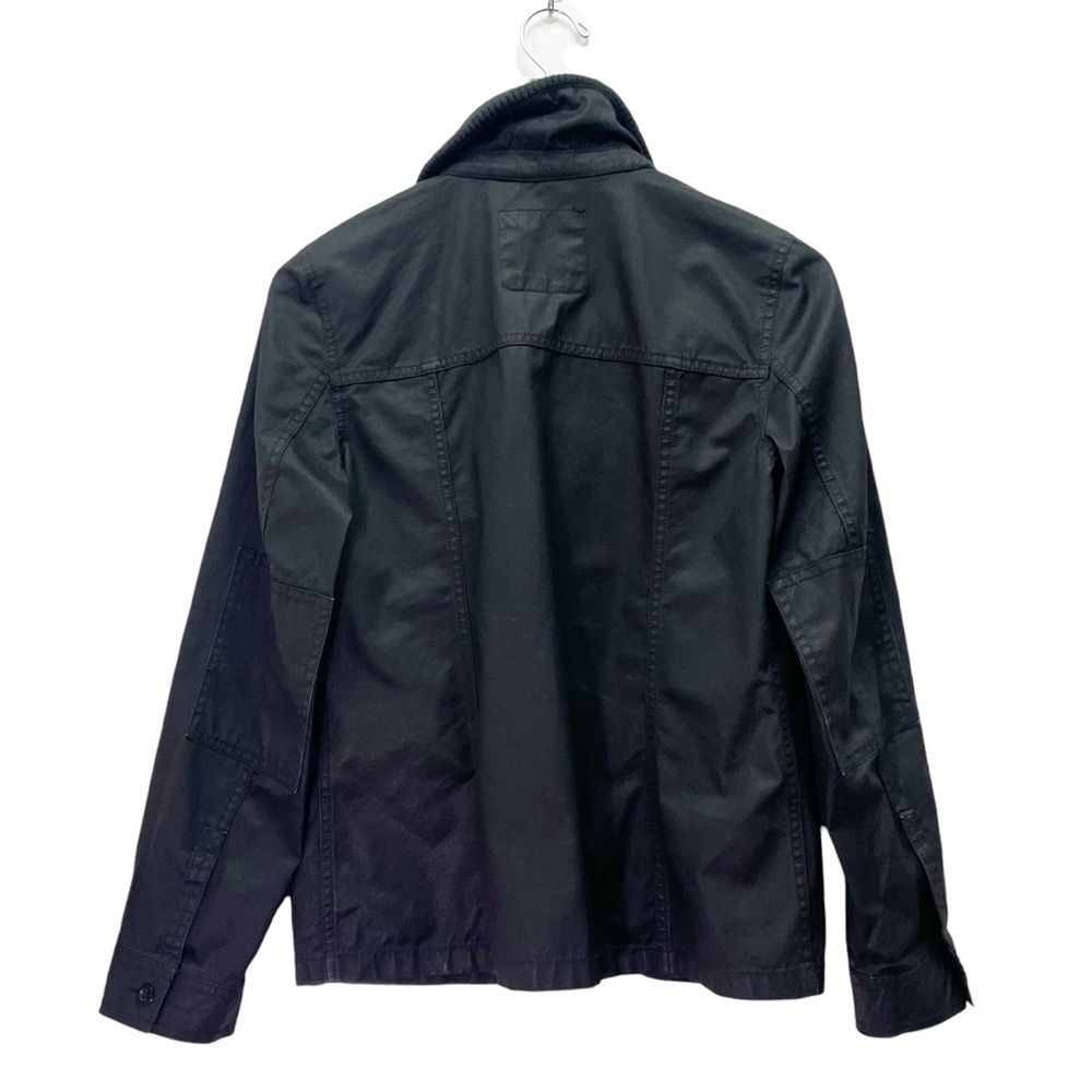 J. Crew Washed & Aged Utility Jacket Black Cotton Field Coat Women’s Size Small - Picture 4 of 10